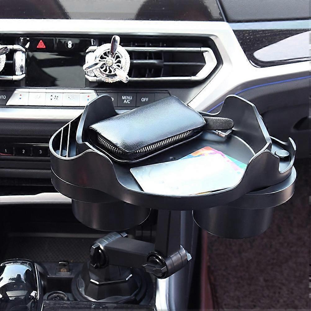 Automotive Cup Holder Expander Tray - Interior Car Accessories for Drinks & Snacks - Image 2