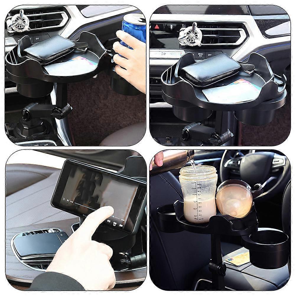 Automotive Cup Holder Expander Tray - Interior Car Accessories for Drinks & Snacks - Image 3