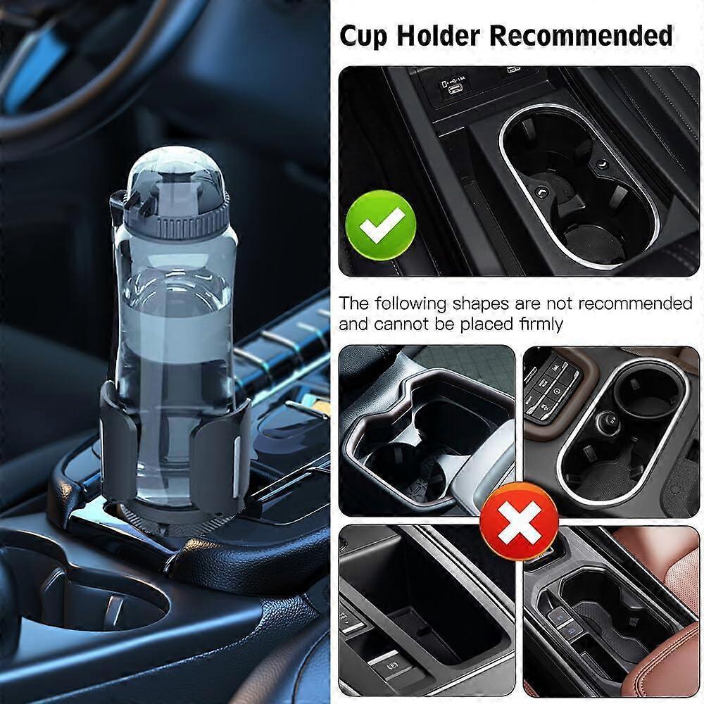 Adjustable Car Cup Holder Expander - Adapter Fits 2.95in Bottles or Cups - Image 4