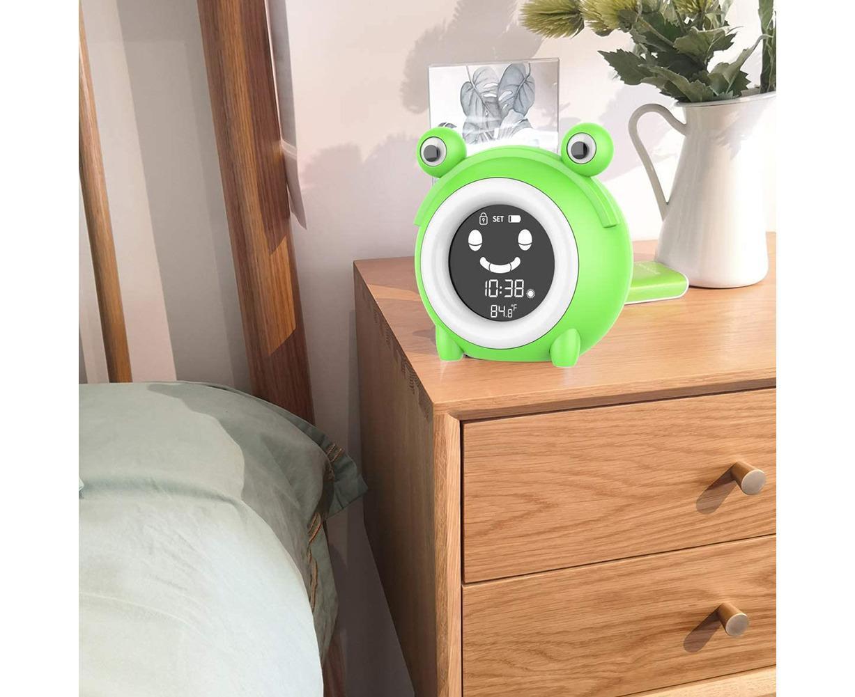 babies babies Sleeping Training LED Night Light Temperature Display Alarm Clock - Image 4