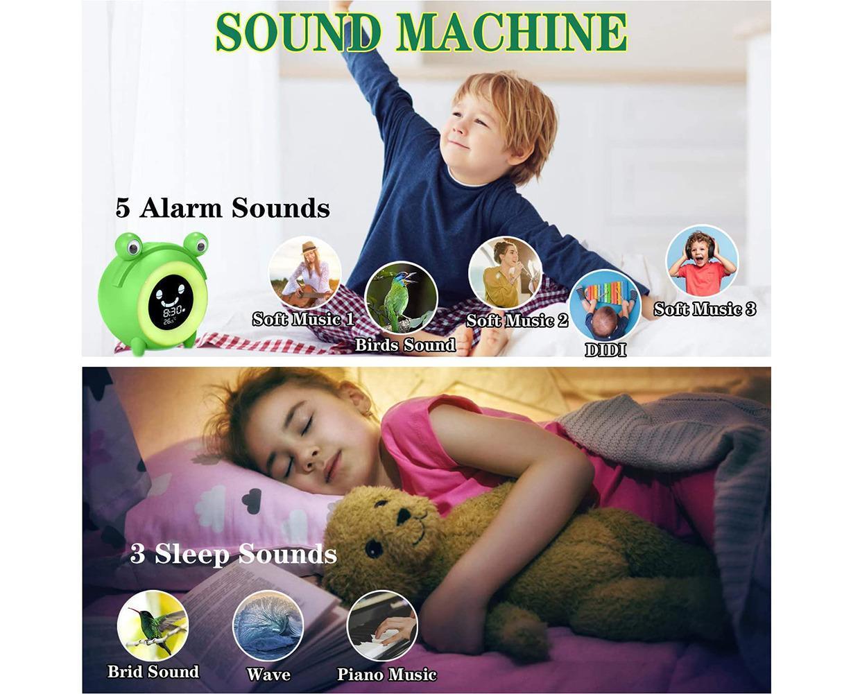 babies babies Sleeping Training LED Night Light Temperature Display Alarm Clock - Image 6