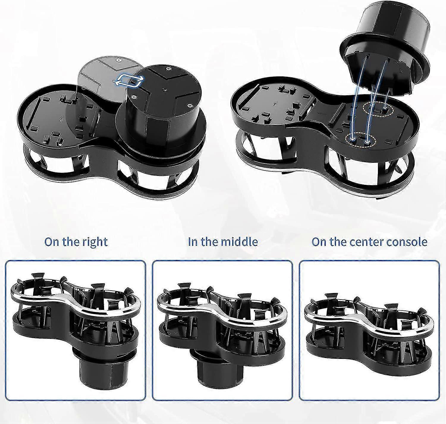2-in-1 Car Drink Cup Holder - Adjustable Car Accessory for Bottle & Cans - Image 5