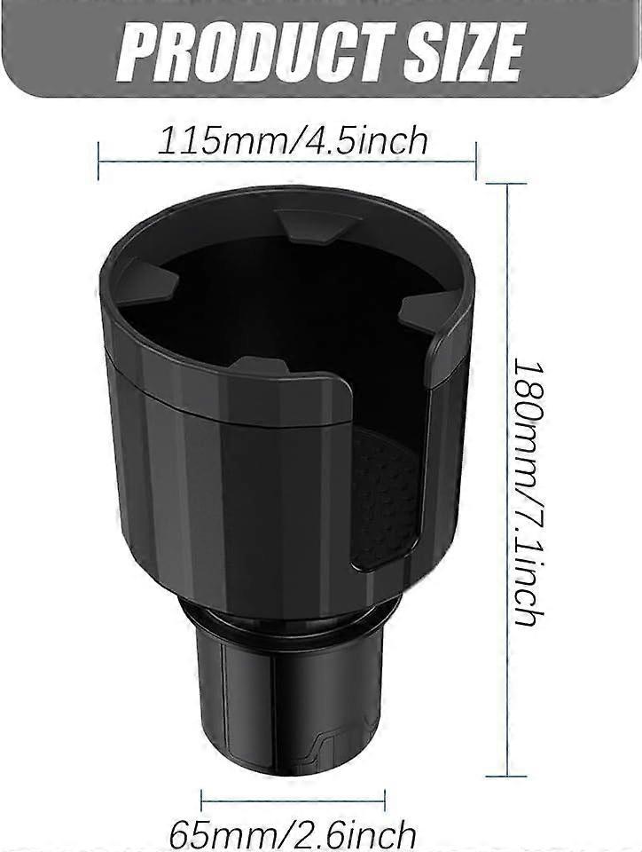 Adjustable Base Car Cup Holder Expander - Universal Auto Drink Organizer - Image 2