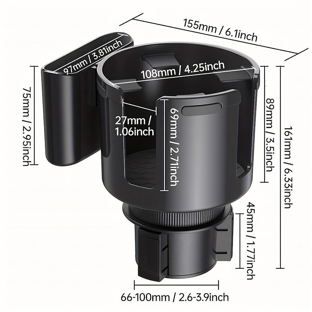 Car Cup Holder Adapter - Bottle and Beverage Organizer Auto Accessory - Image 4