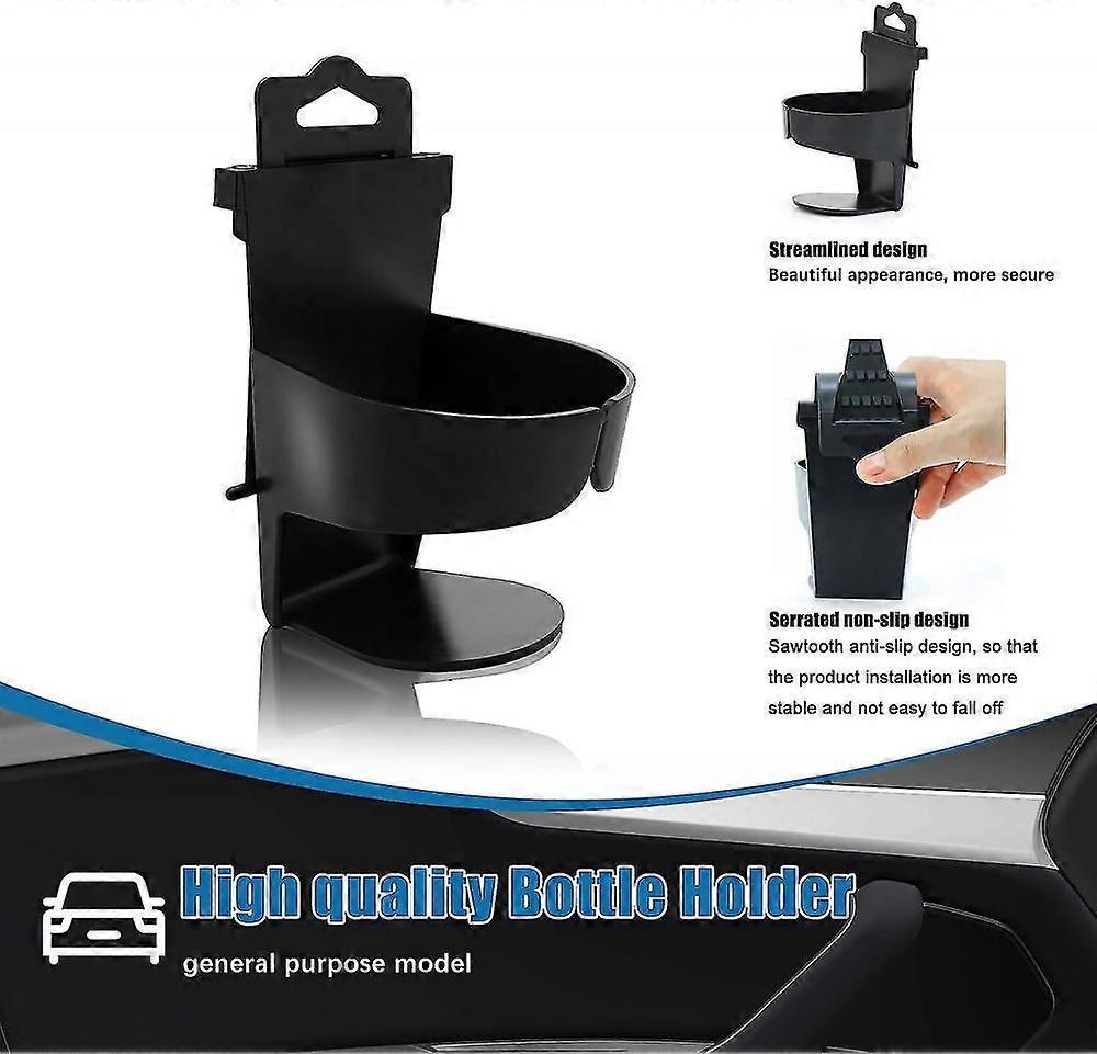 2pcs Car Cup Holders - Door & Window Mounted Drink Holder Set - Image 3