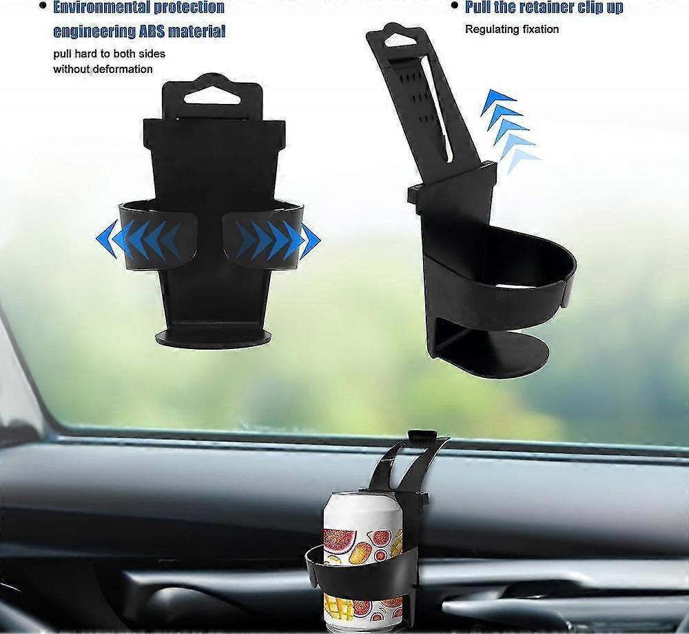 2pcs Car Cup Holders - Door & Window Mounted Drink Holder Set - Image 4