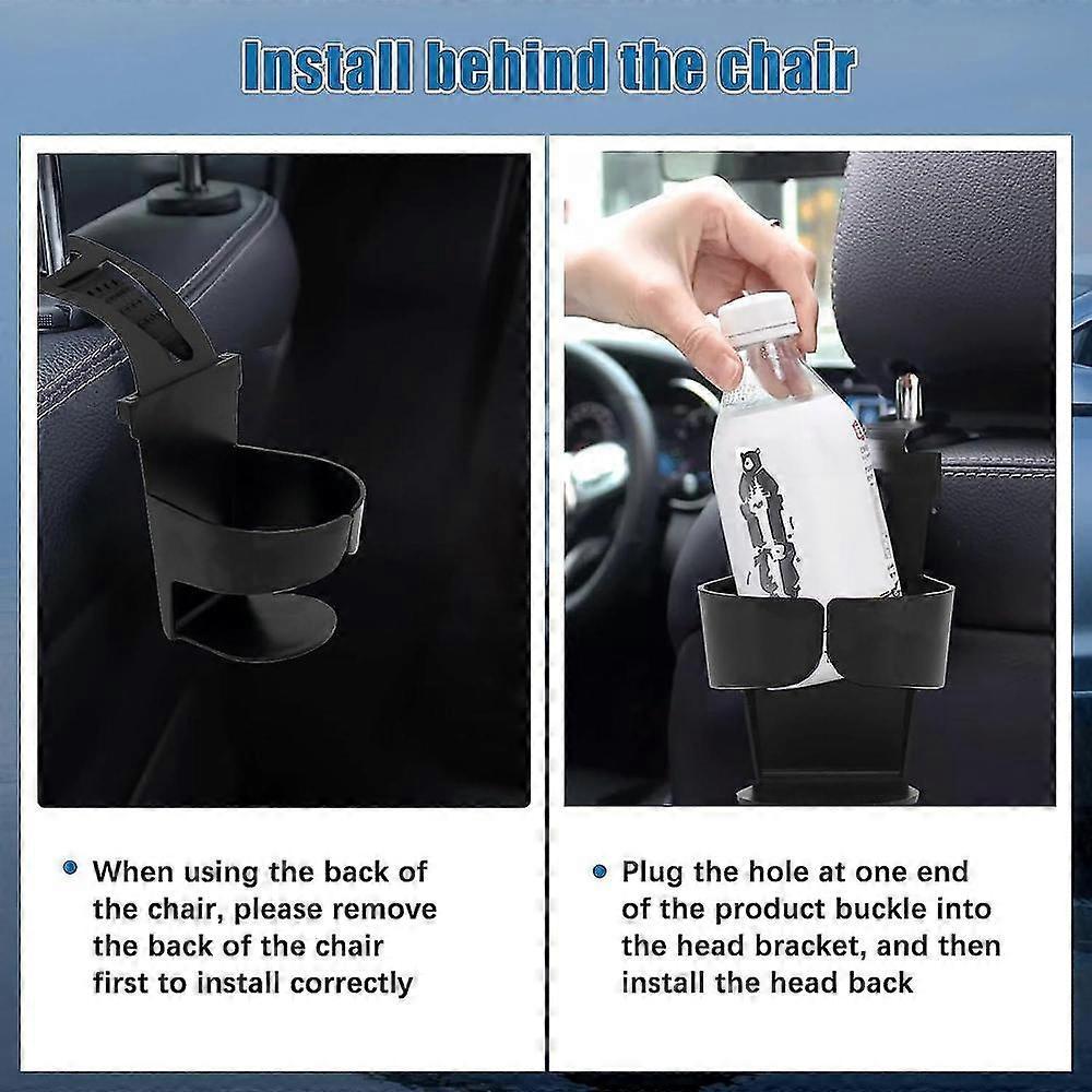 2pcs Car Cup Holders - Door & Window Mounted Drink Holder Set - Image 5