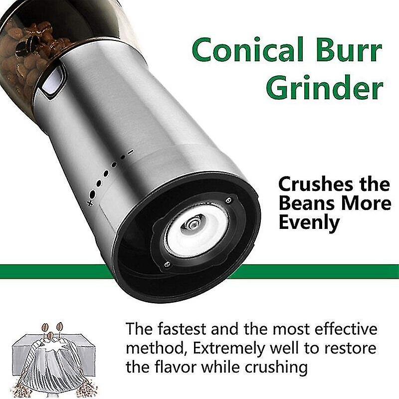 Electric Coffee Grinder - USB Rechargeable Portable Bean Mill for Home Use - Image 3