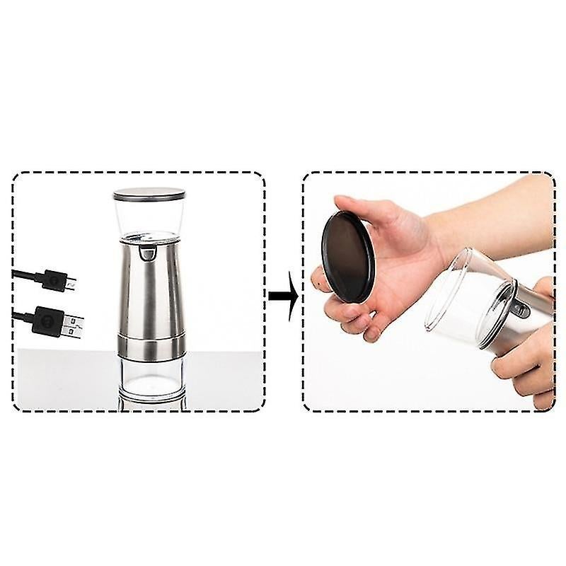 Electric Coffee Grinder - USB Rechargeable Portable Bean Mill for Home Use - Image 4