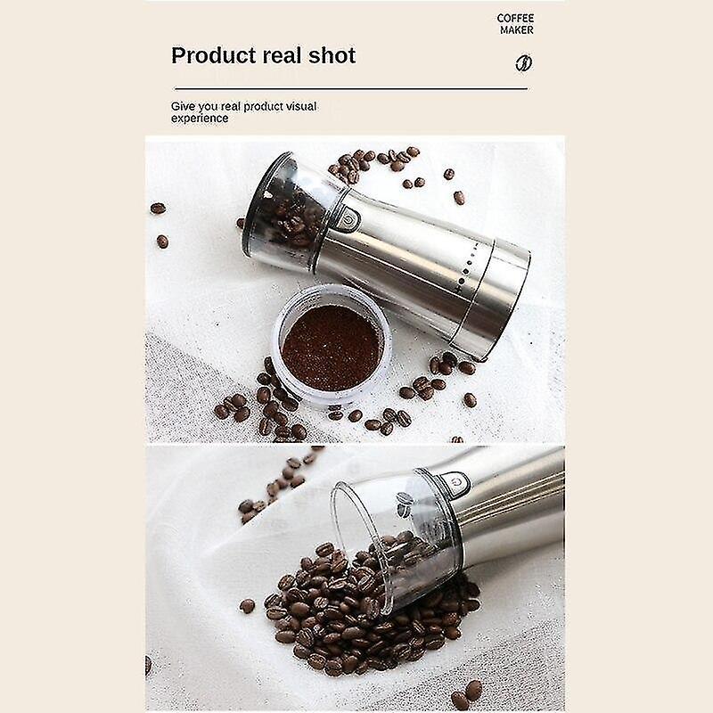 Electric Coffee Grinder - Adjustable Stainless Steel Blade Grinder for Coffee Beans - Image 4