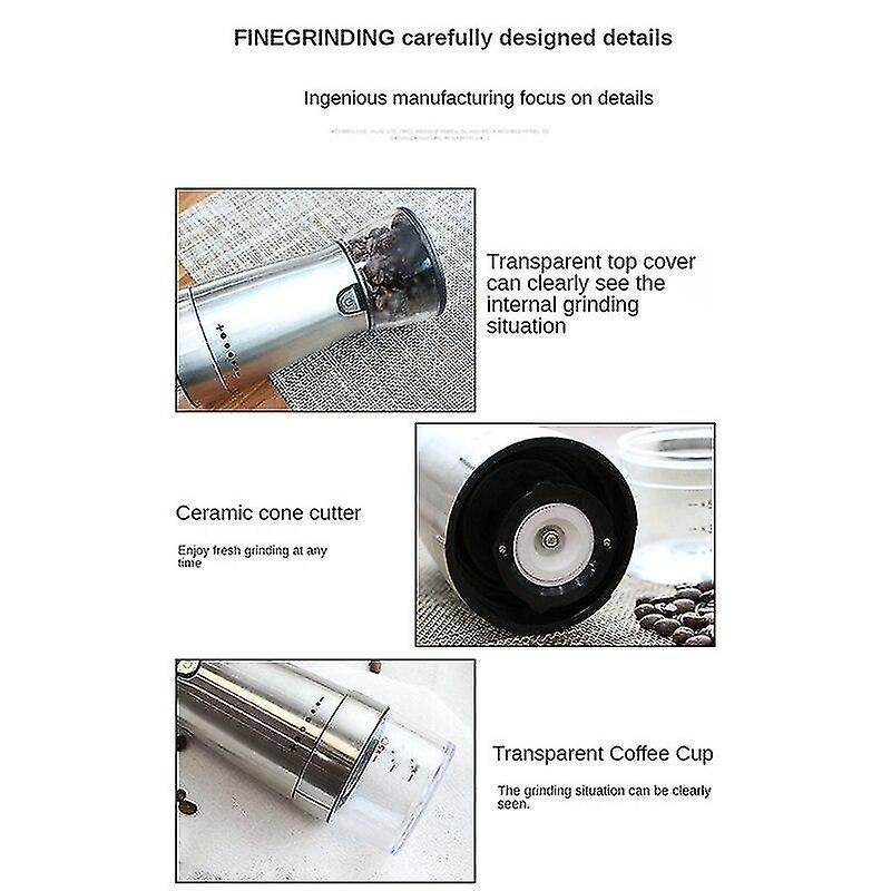 Electric Coffee Grinder - Adjustable Stainless Steel Blade Grinder for Coffee Beans - Image 5