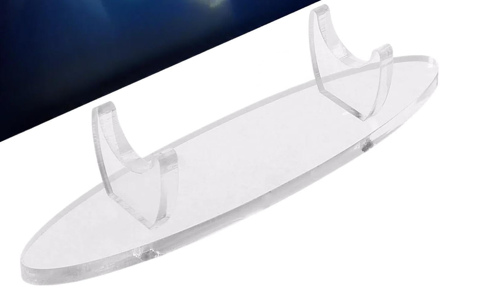 Showing Stand Sturdy Decorative 8mm Acrylic Durable Display Stand for Living Room-Transparent - Image 1