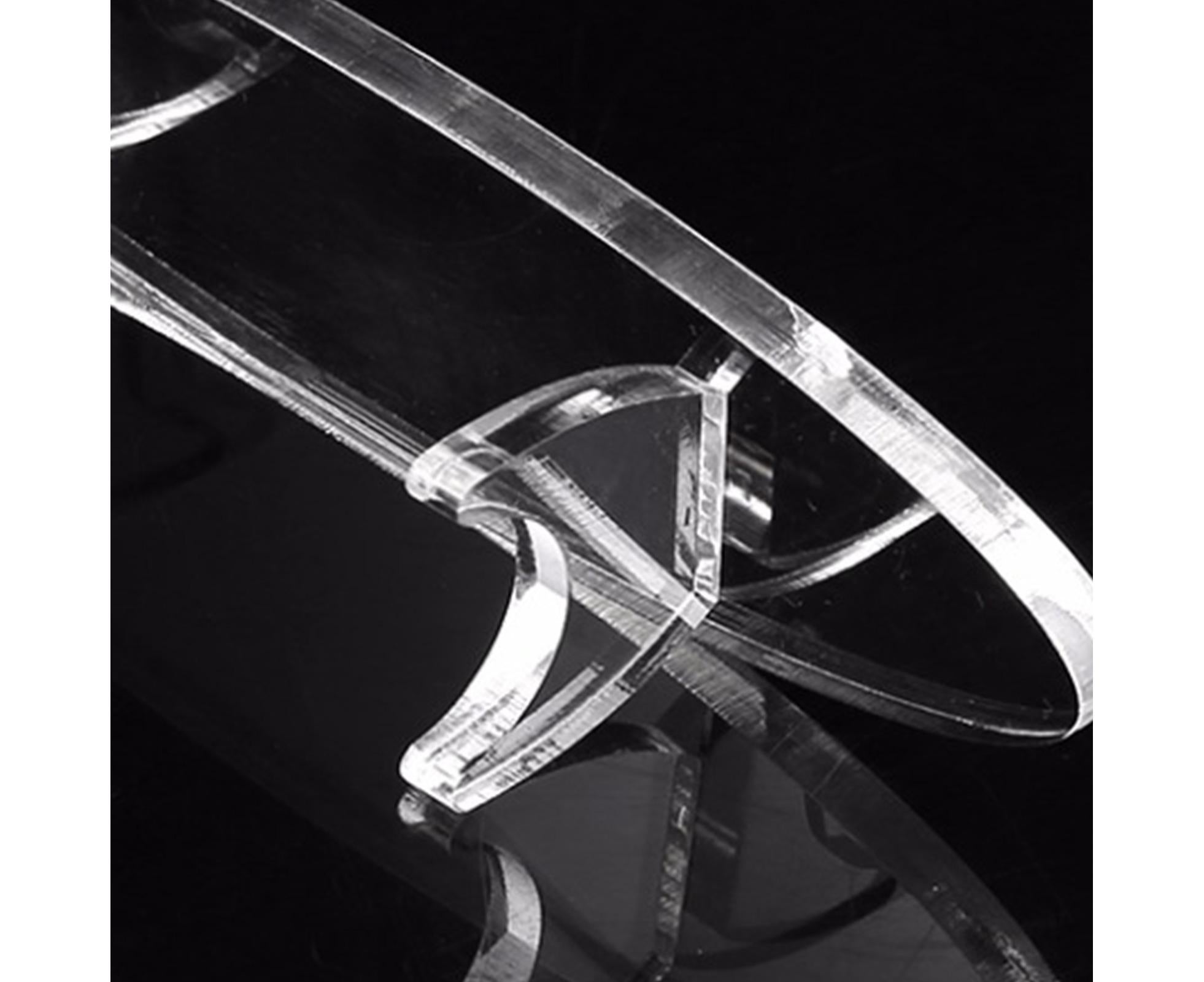 Showing Stand Sturdy Decorative 8mm Acrylic Durable Display Stand for Living Room-Transparent - Image 7