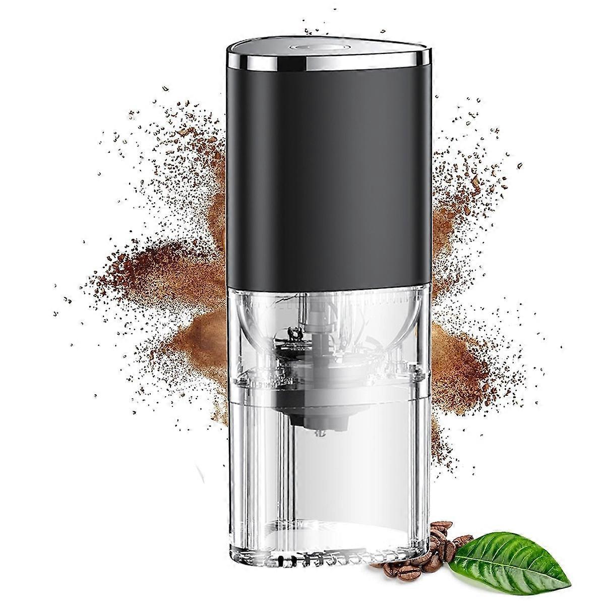 Electric Burr Coffee Grinder - Mini Cordless Coffee Bean Grinder for Home & Travel - Image 1