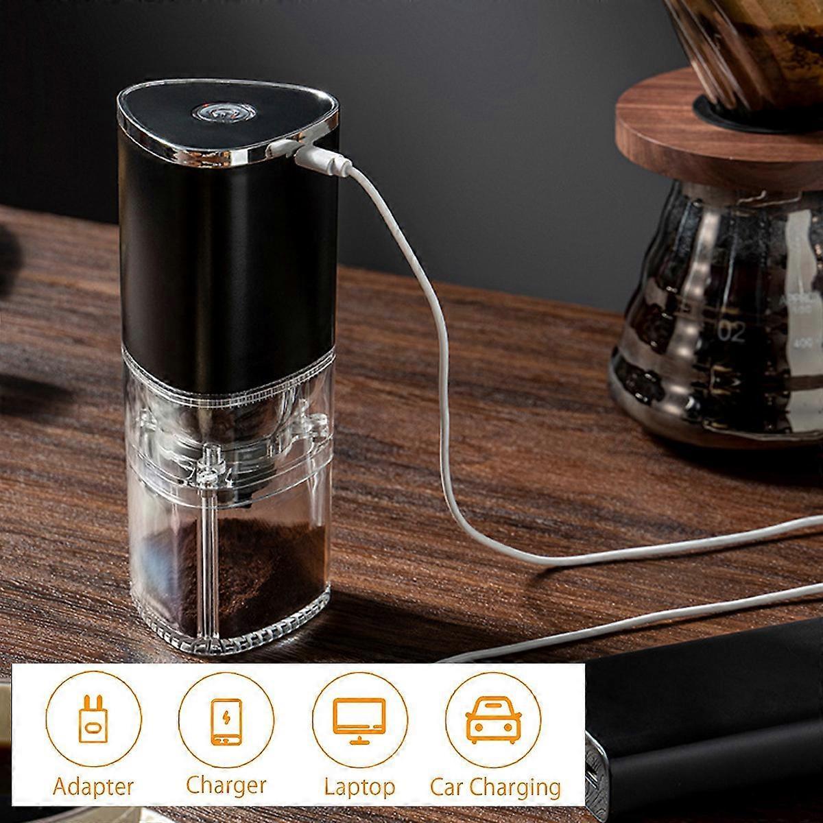 Electric Burr Coffee Grinder - Mini Cordless Coffee Bean Grinder for Home & Travel - Image 5