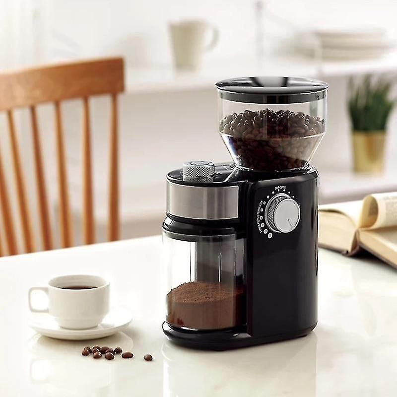 220V Flat Wheel Electric Burr Coffee Grinder Machine - High Efficiency Mill - Image 2