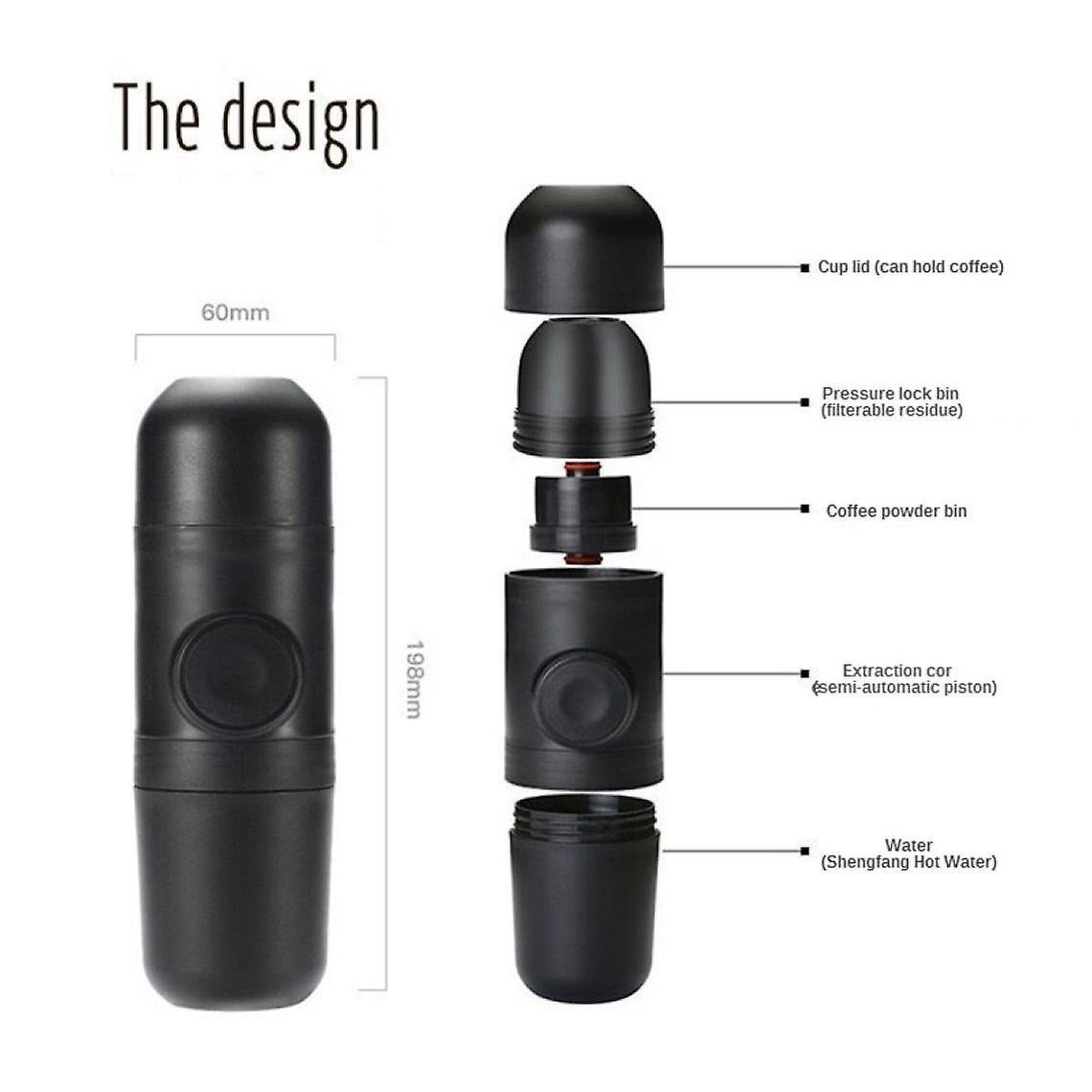Portable Hand Coffee Grinder - Compact Manual Coffee Mill for Travel Use - Image 2