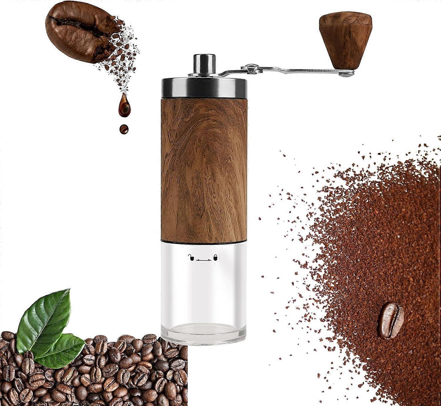 Manual Coffee Grinder - Ceramic Burr, Adjustable Grind Levels for Drip & Espresso - Image 1