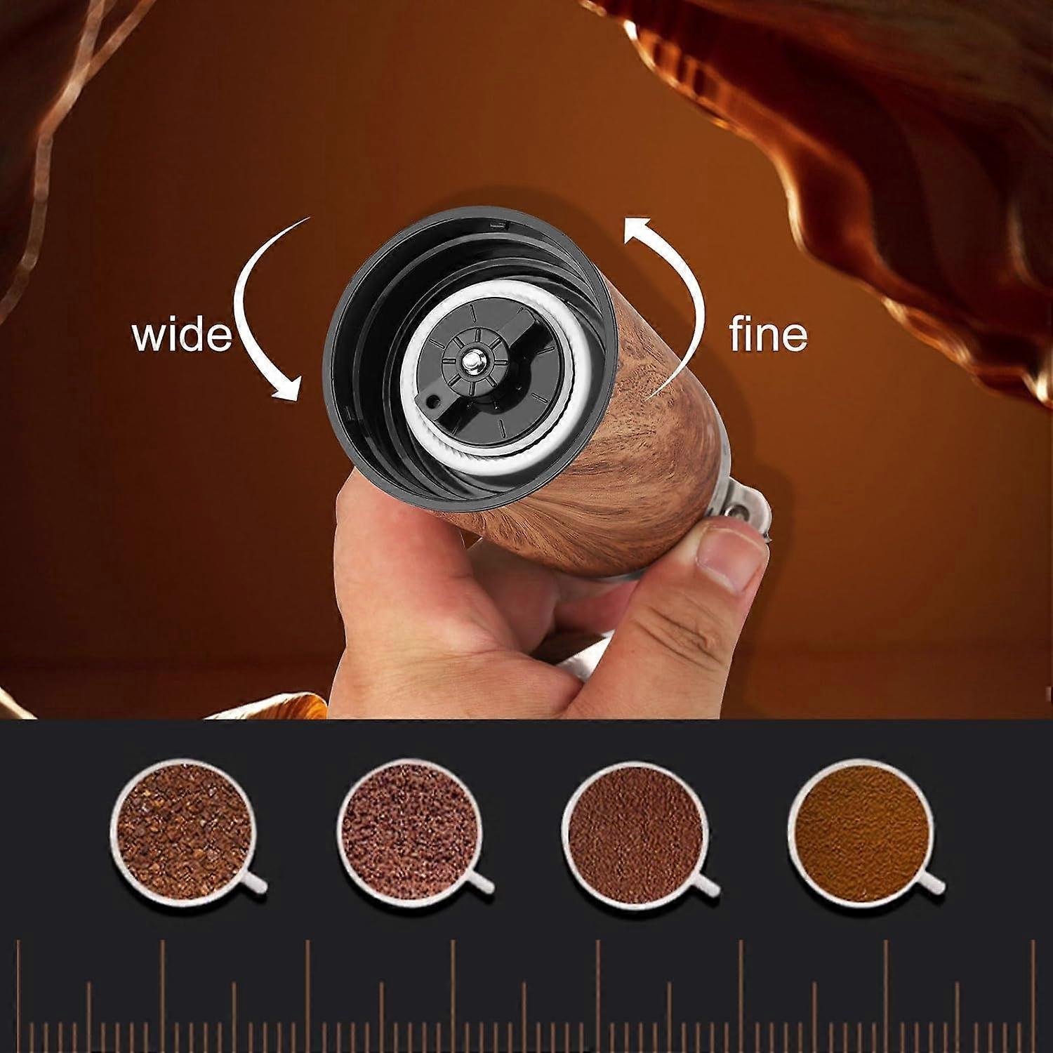 Manual Coffee Grinder - Ceramic Burr, Adjustable Grind Levels for Drip & Espresso - Image 4