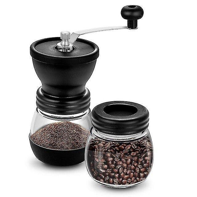 Manual Coffee Grinder - Glass Storage Jar Hand Mill Kitchen Coffee Gadgets - Image 1