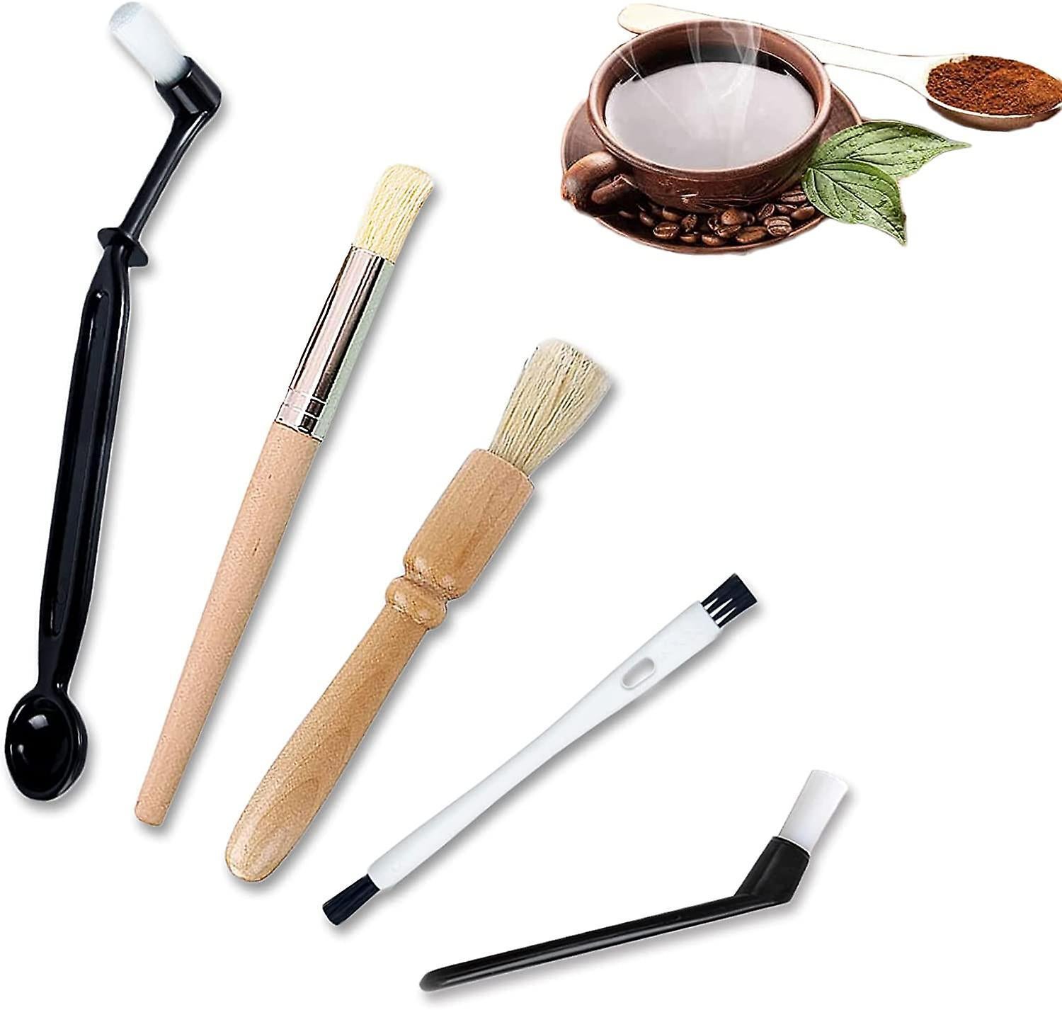 5pcs Coffee Grinder Cleaning Brushes - For Grinders, Espresso Machines & Tools - Image 1