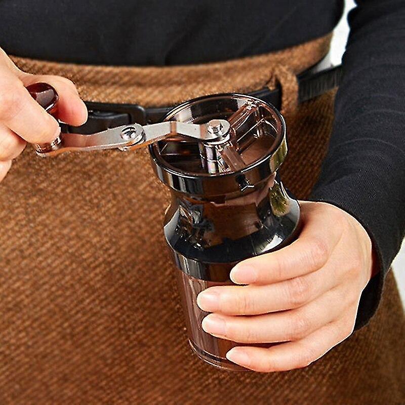 Mini Manual Coffee Grinder - Acrylic Hand Grinder with Adjustable Ceramic Burr - Image 2