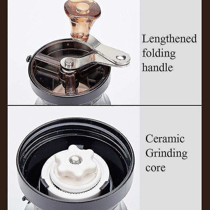 Mini Manual Coffee Grinder - Acrylic Hand Grinder with Adjustable Ceramic Burr - Image 4