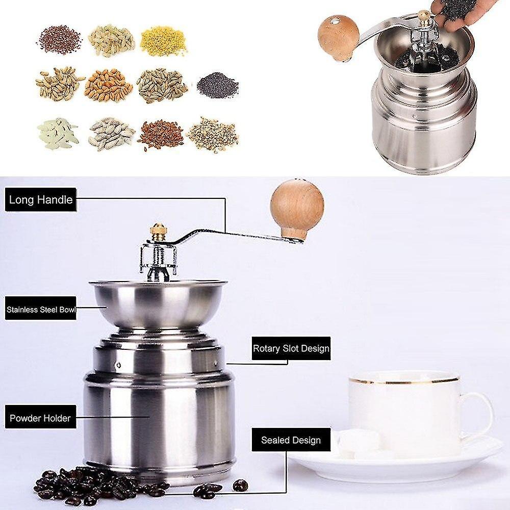 Manual Coffee Grinder - Durable Stainless Burr Mill for Coffee & Spices - Image 3