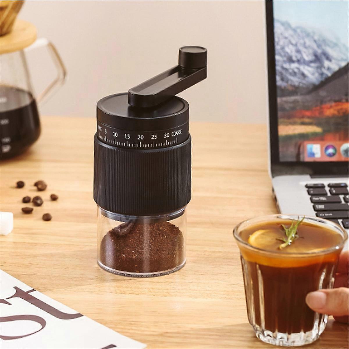 Hand-Crank Coffee Grinder - Small Manual Bean Grinder with Vintage Design - Image 4