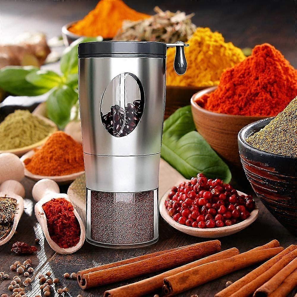 Manual Coffee Grinder - Foldable Hand Crank, Stainless Steel, Adjustable, Portable - Image 3