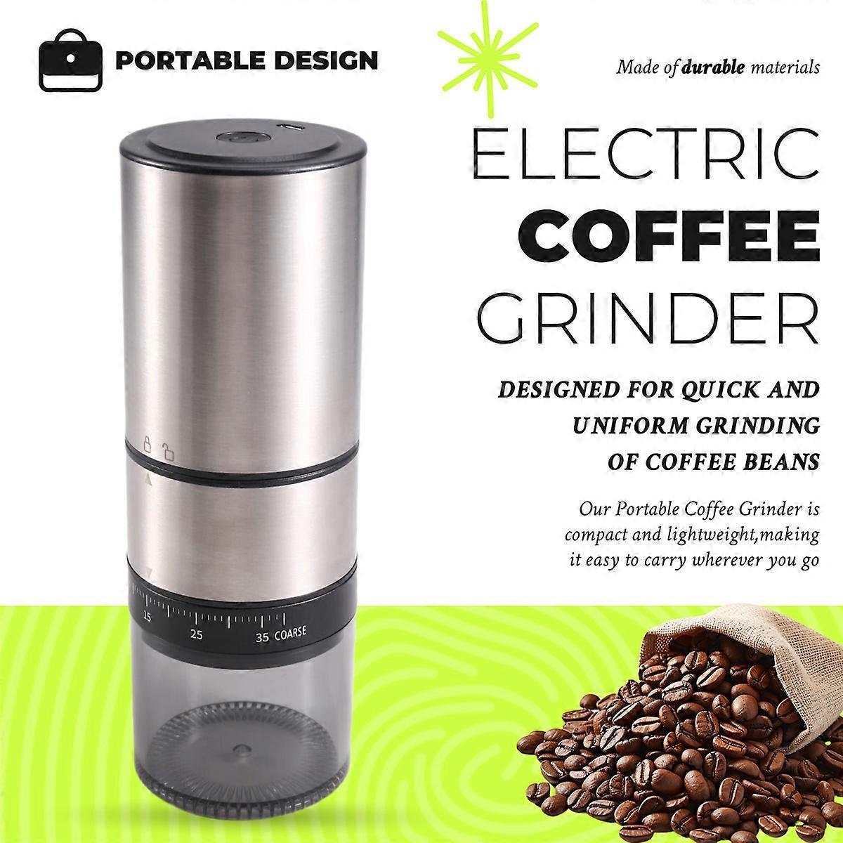 Electric Coffee Grinder - Rechargeable USB Bean Mill, Portable Automatic Grinder - Image 3
