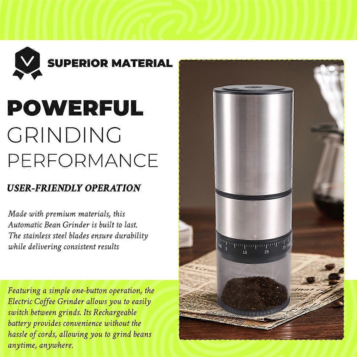 Electric Coffee Grinder - Rechargeable USB Bean Mill, Portable Automatic Grinder - Image 5