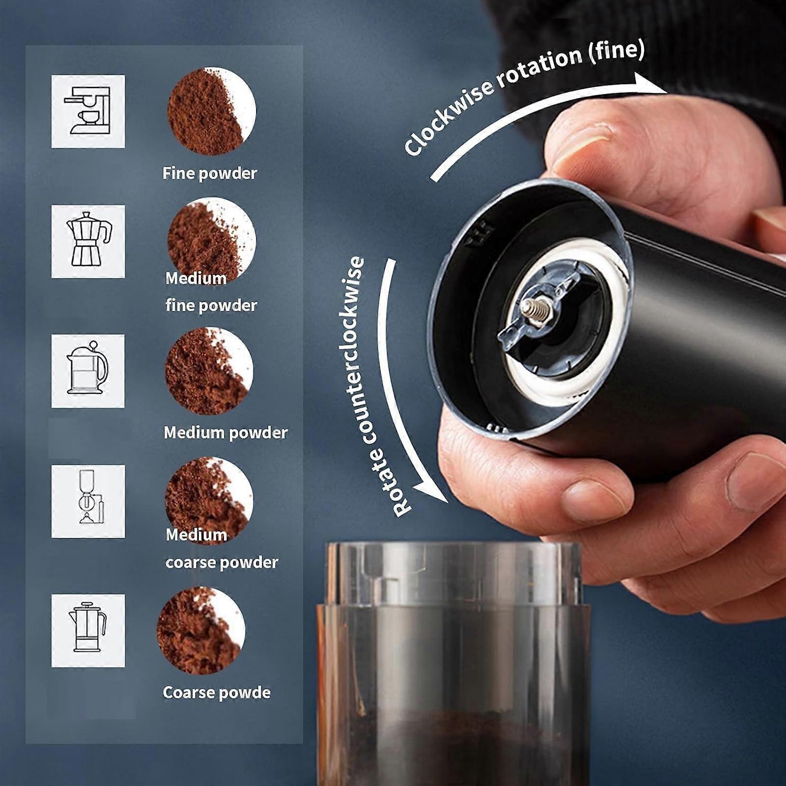 Electric Coffee Grinder - Rechargeable Coffee Mill, Compact Grinder for Office & Travel - Image 4