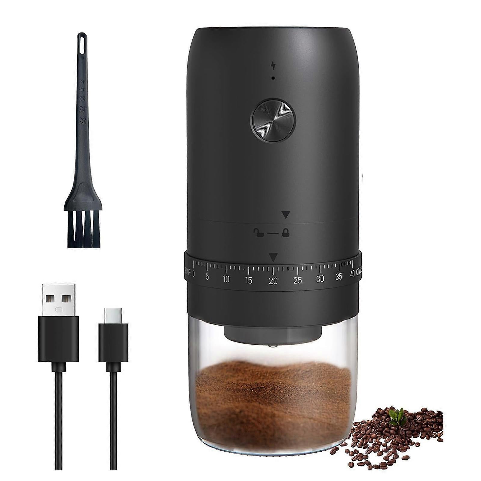 Electric Coffee Grinder - Rechargeable Coffee Mill, Compact Grinder for Office & Travel - Image 2