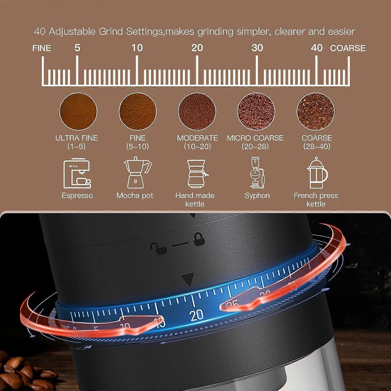 Electric Coffee Grinder - Rechargeable Coffee Mill, Compact Grinder for Office & Travel - Image 4