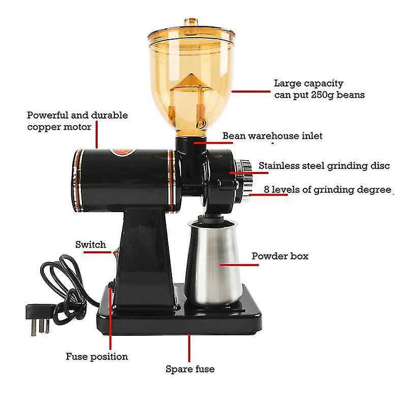 Electric Coffee Grinder - Stainless Steel Automatic Bean Grinder for Household Use - Image 2