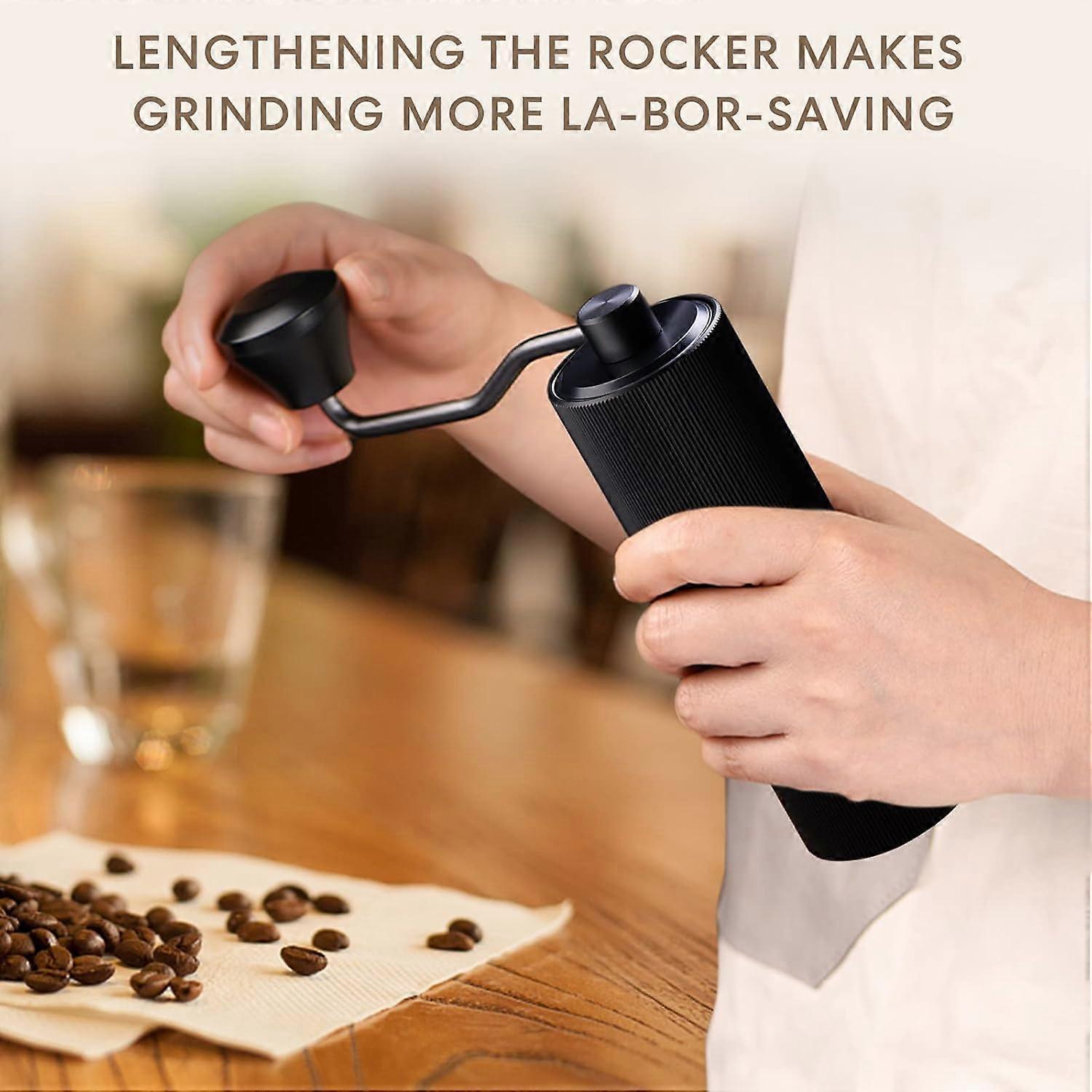 Manual Coffee Grinder - Adjustable Stainless Steel Hand Crank Coffee Mill, Portable - Image 2