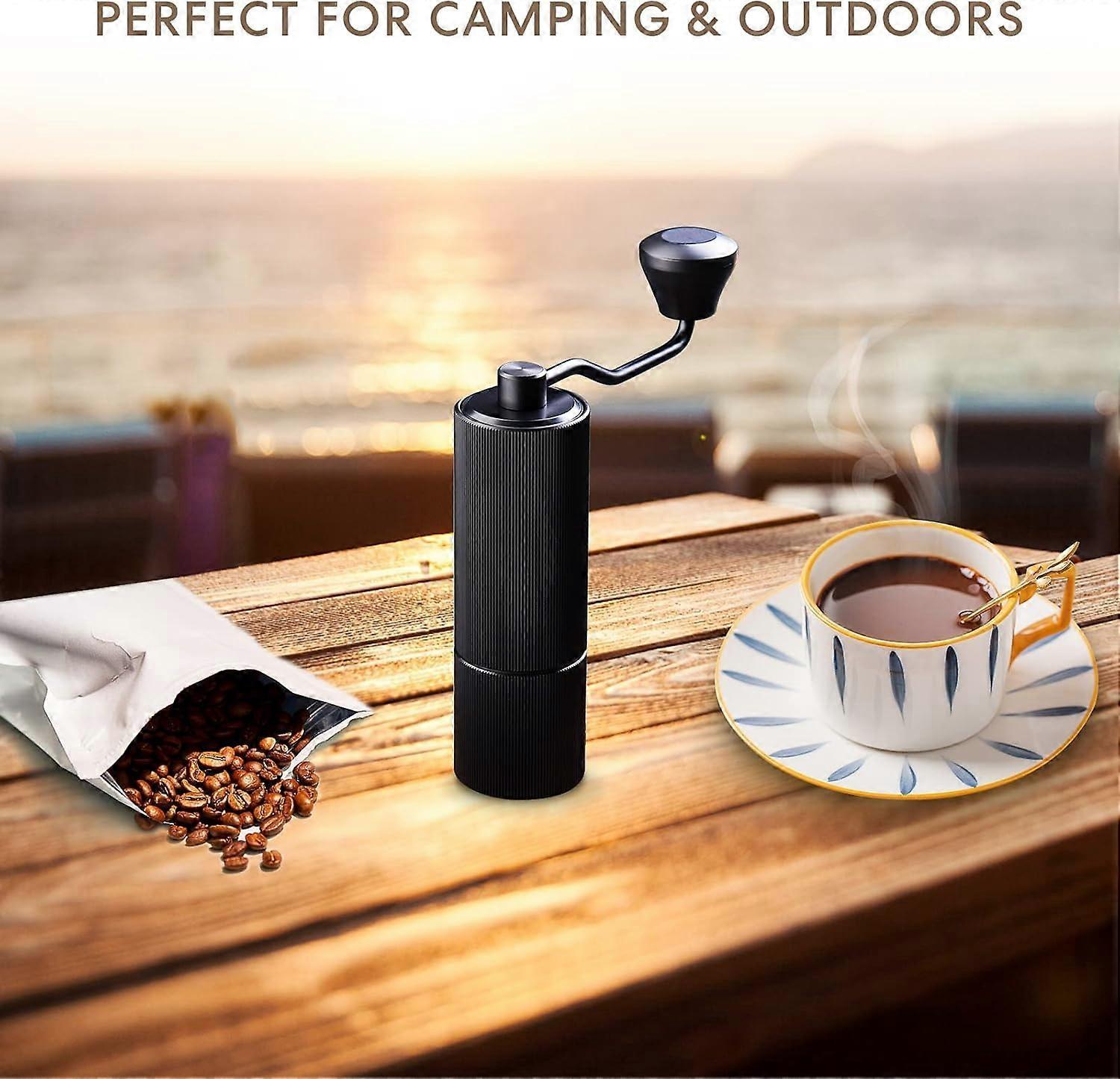 Manual Coffee Grinder - Adjustable Stainless Steel Hand Crank Coffee Mill, Portable - Image 5