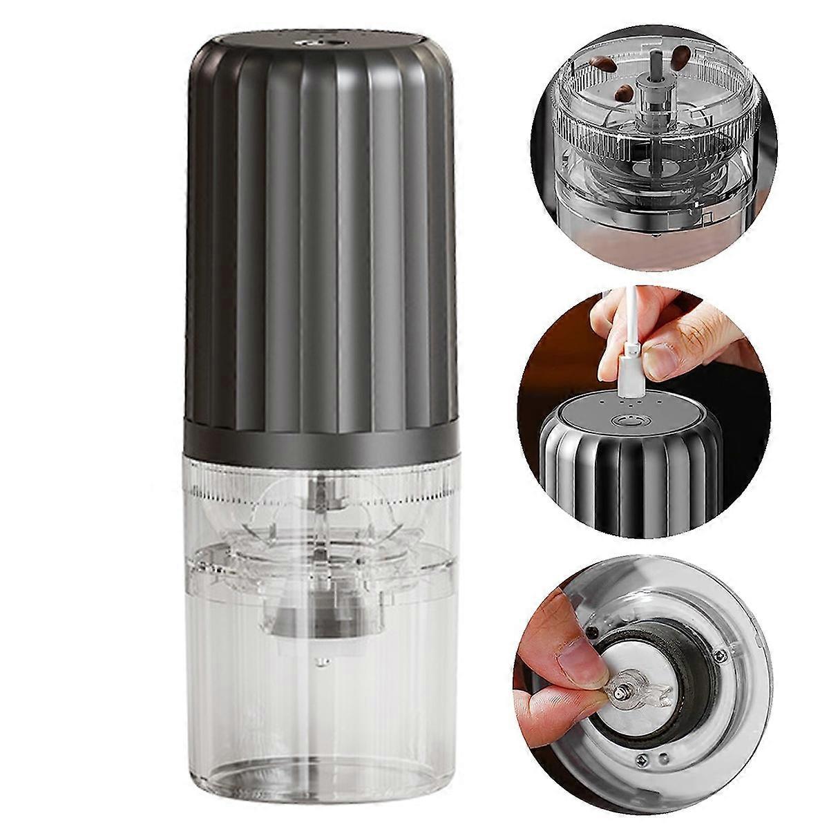 Electric Coffee Grinder - USB Rechargeable Burr Grinder, Automatic Coffee Bean Mill - Image 3