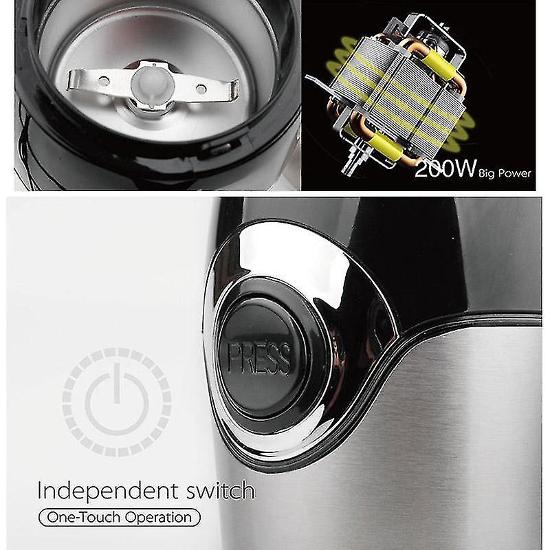 Mini Electric Coffee Grinder - Stainless Steel Grinder for Salt, Pepper, and Spices - Image 4