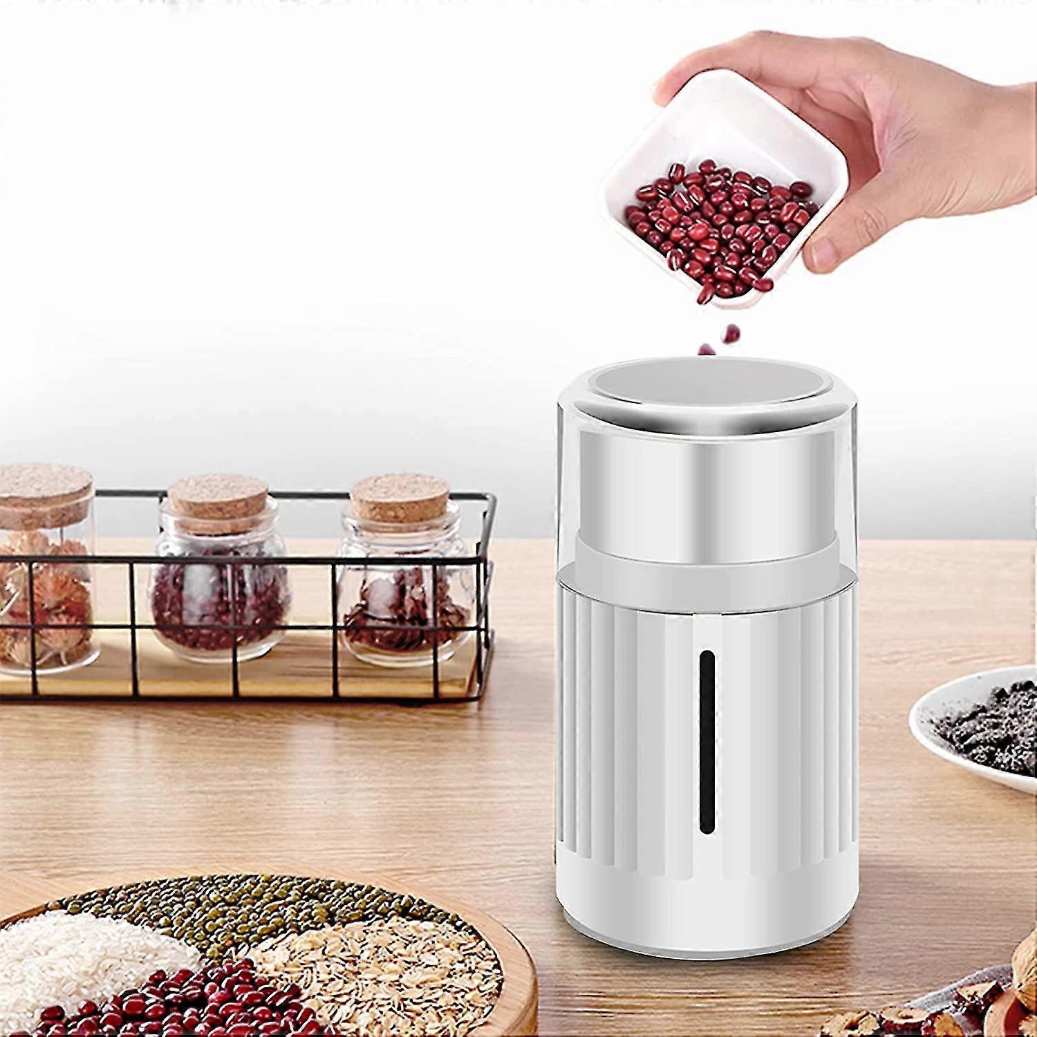 Electric Grinder - Multifunction Bean, Grain, Herb, and Spice Grinder with Steel Blades - Image 3
