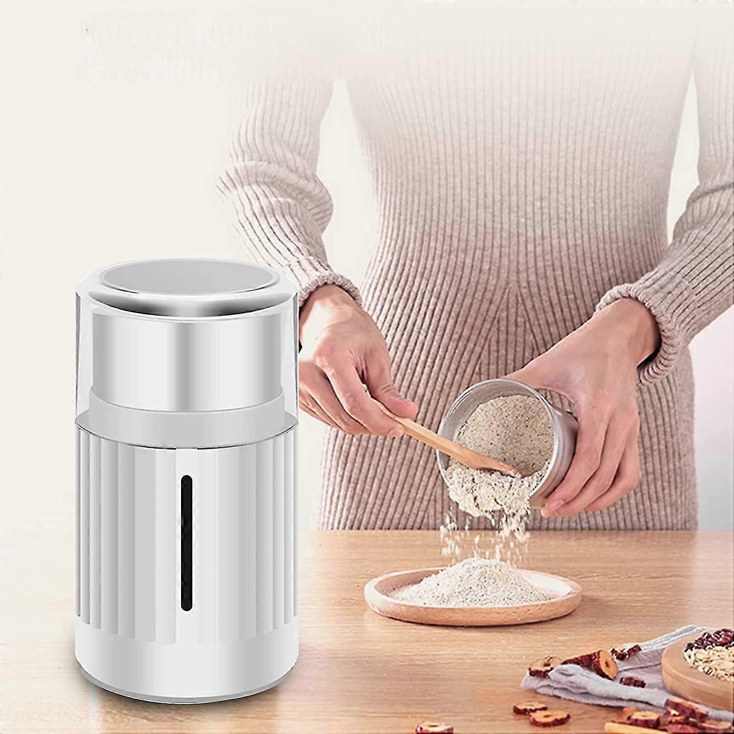 Electric Grinder - Multifunction Bean, Grain, Herb, and Spice Grinder with Steel Blades - Image 5