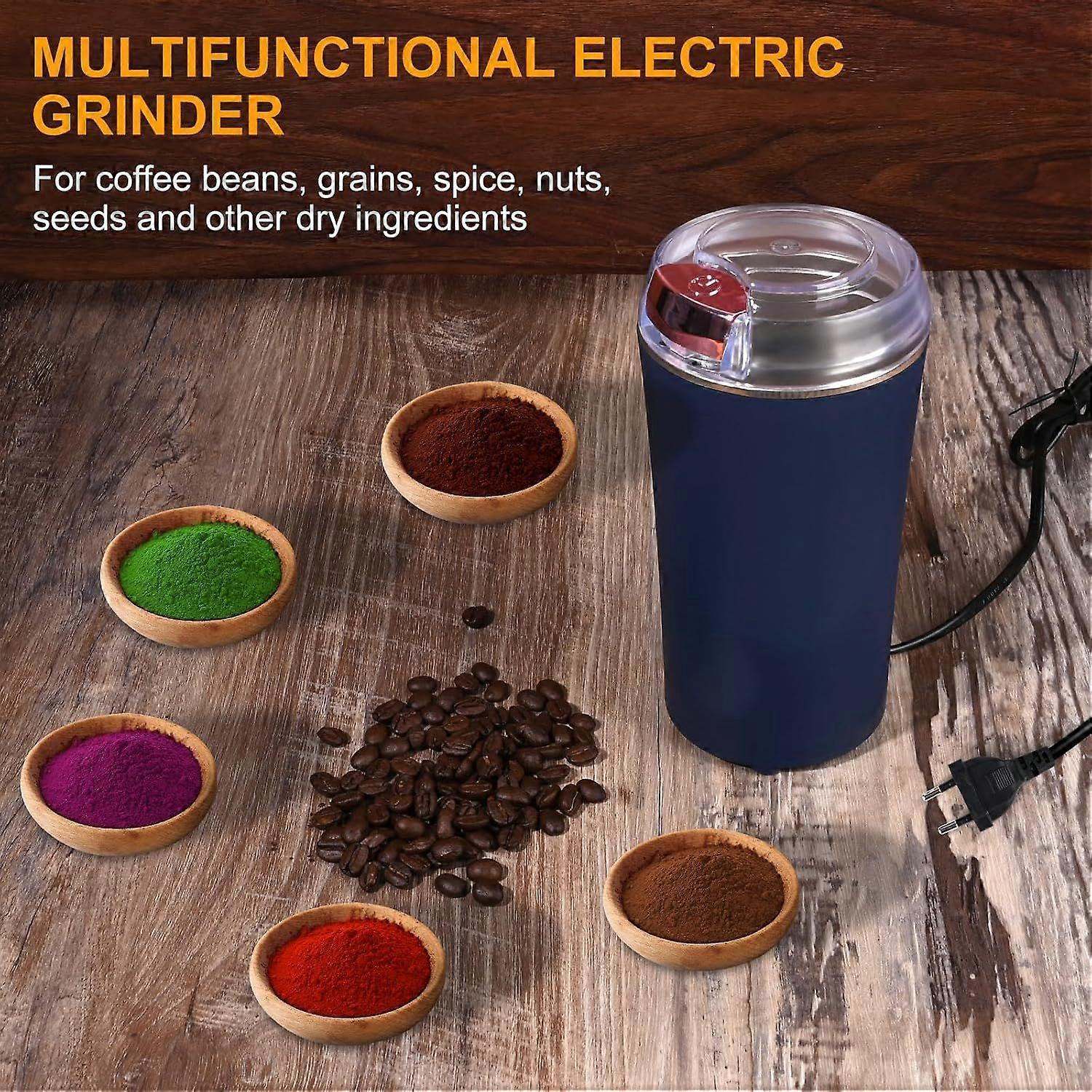 200W Electric Coffee Grinder - Stainless Steel Blades, Overheat Protection, Portable Mill - Image 4