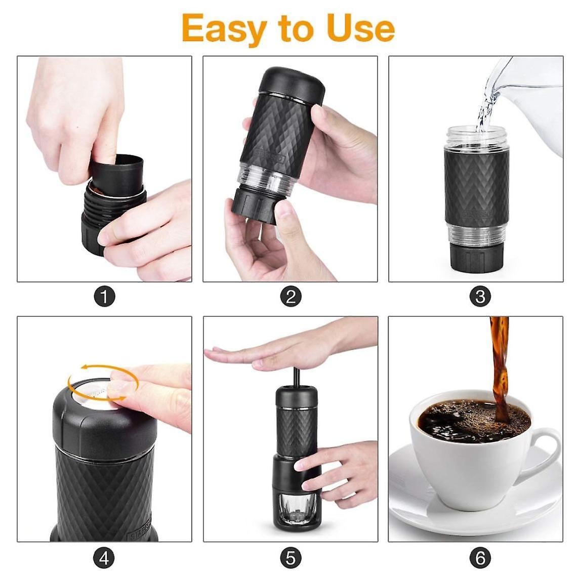 Manual Coffee Grinder - Hand Capsule Coffee Maker & Seasoning Grinder Combo Tool - Image 4