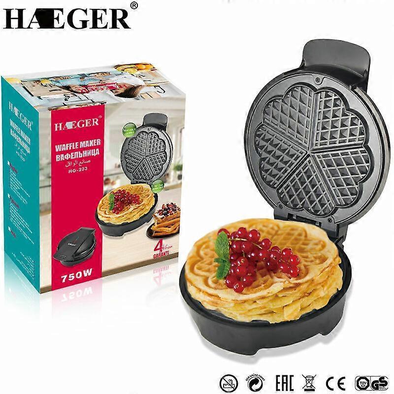 1000W Mini Waffle Maker - Easy Clean, Fast Heating, Compact Nonstick Waffle Machine - Image 3