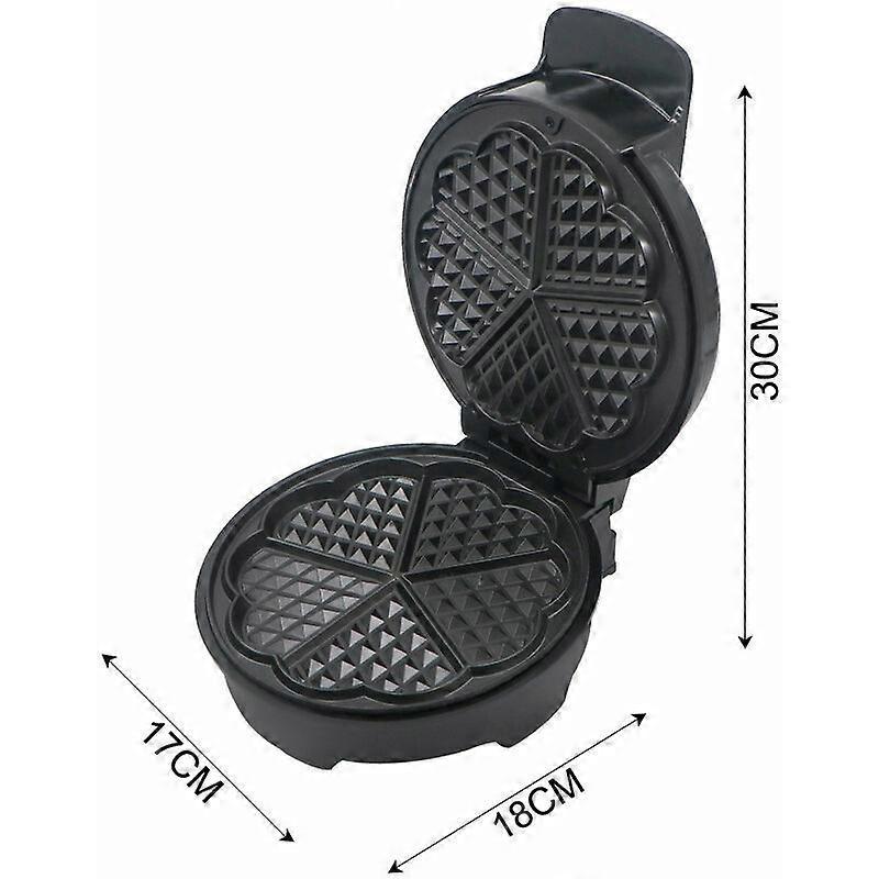 1000W Mini Waffle Maker - Easy Clean, Fast Heating, Compact Nonstick Waffle Machine - Image 4