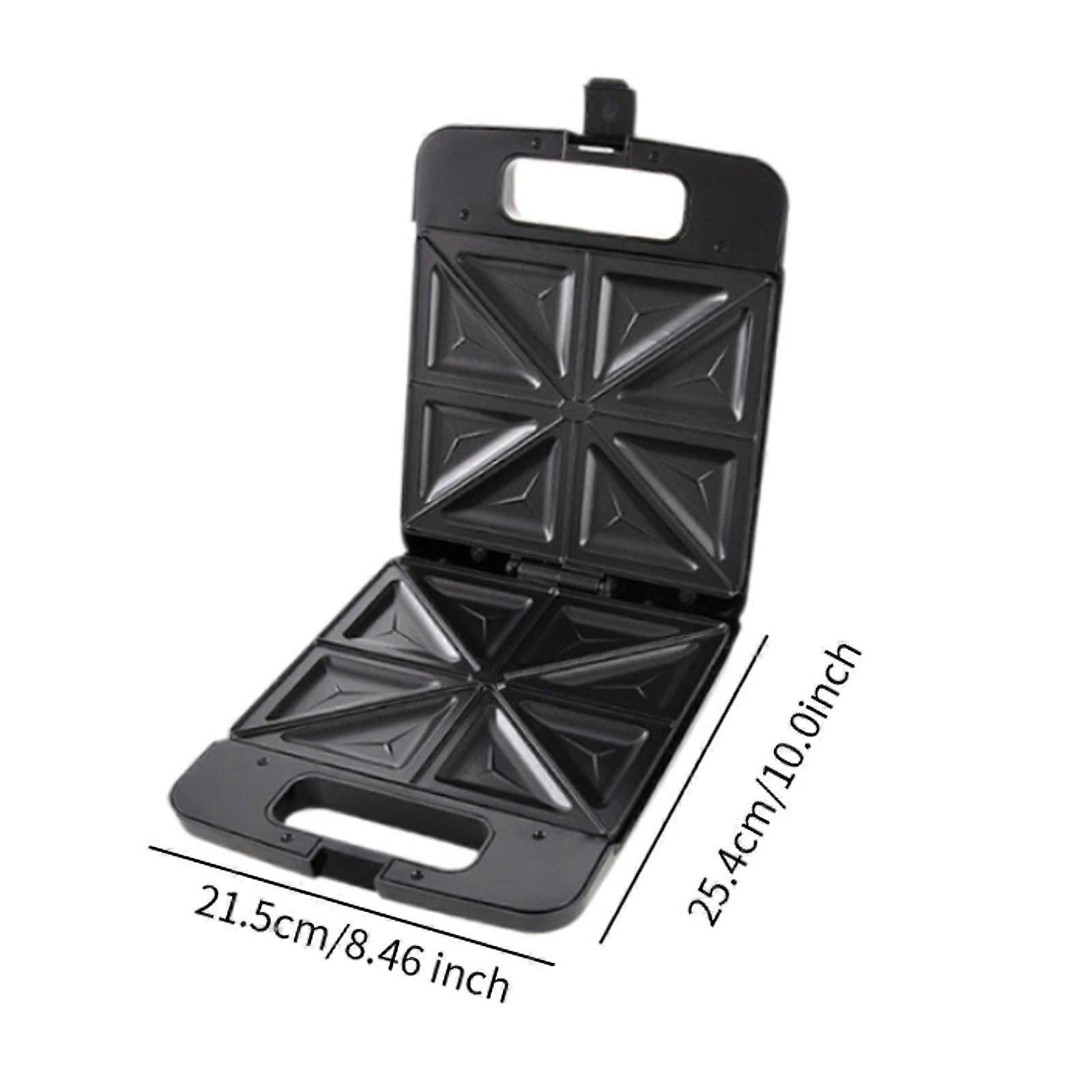 Triangle Waffle Maker with Handle - Portable Nonstick Waffle Iron for Home & Restaurant - Image 2
