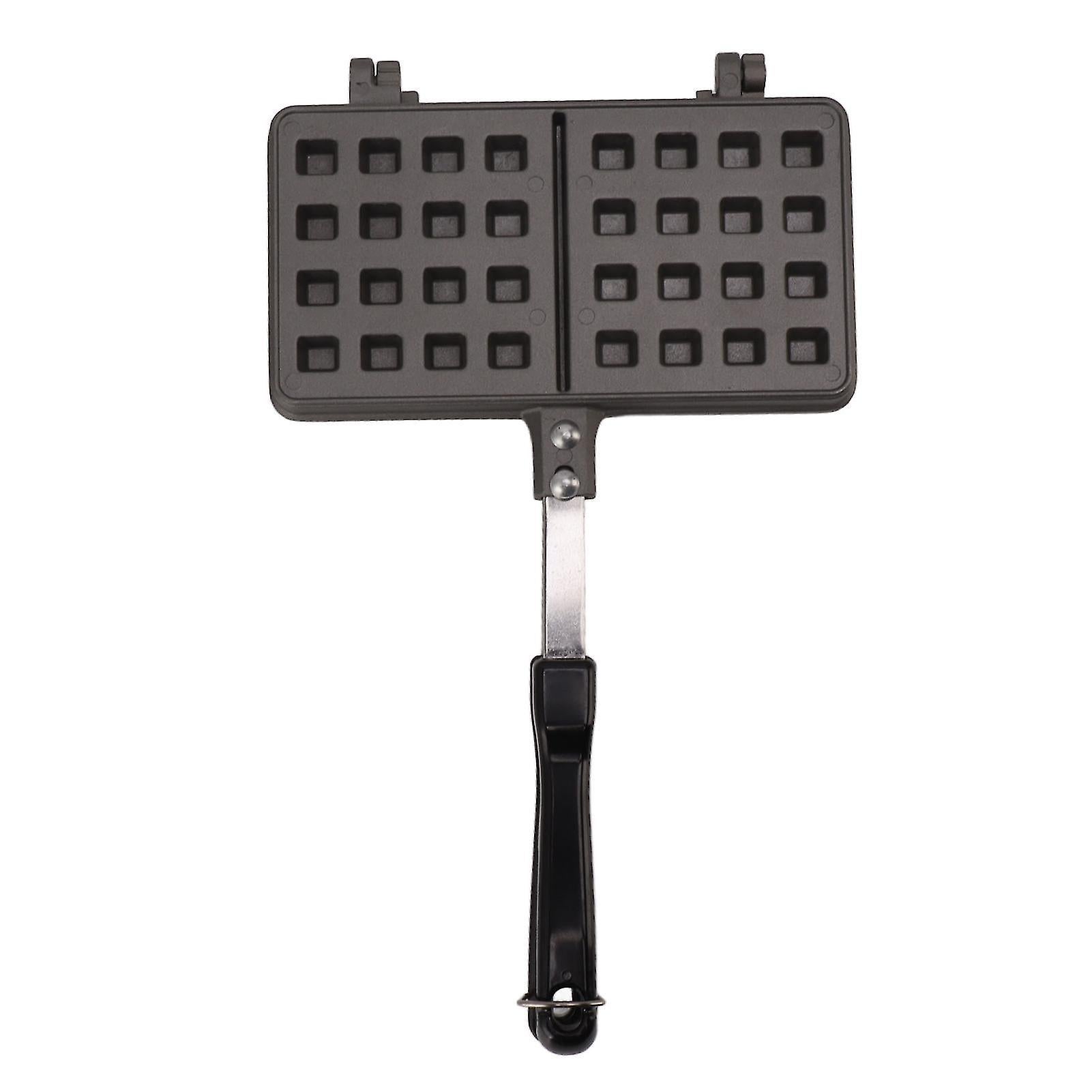 Manual Waffle Maker - Double Nonstick Aluminum Alloy Waffle Mold for Hash Browns, Pancakes - Image 2
