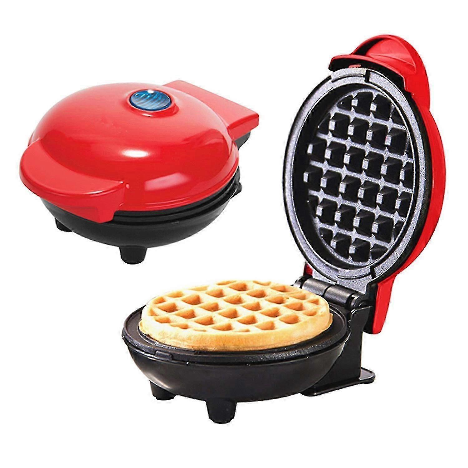 WXH Mini Waffle Maker - Electric Nonstick Round Waffle Grill Machine, Compact Design - Image 3