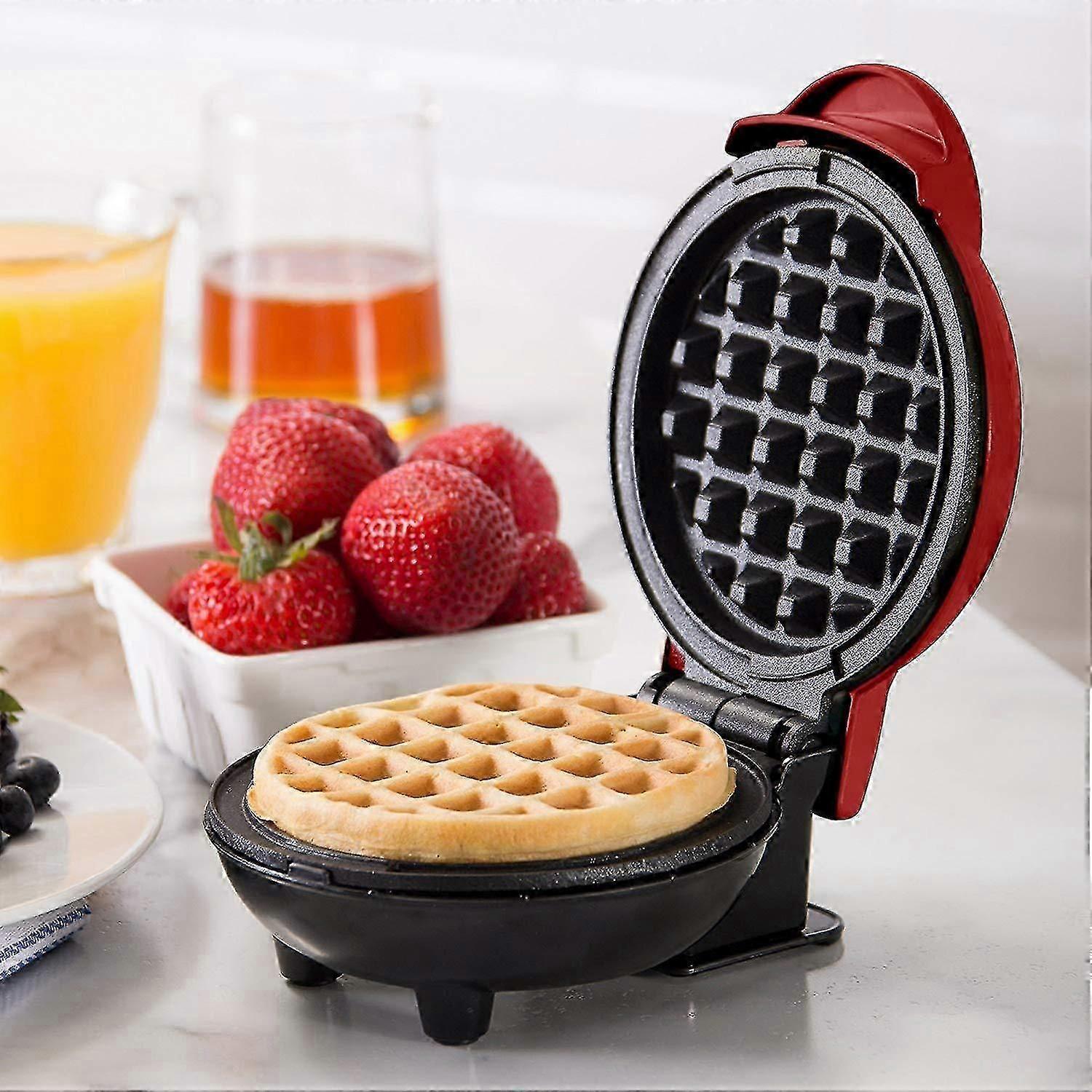 WXH Mini Waffle Maker - Electric Nonstick Round Waffle Grill Machine, Compact Design - Image 4